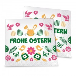 Serviette "Frohe Ostern"