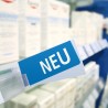 Regalschild „Neu“ – Neuheiten wirkungsvoll präsentieren