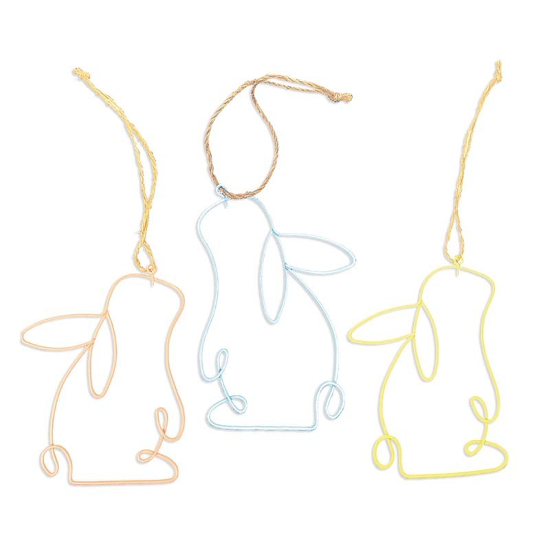 Draht-Aufhänger "Hase"