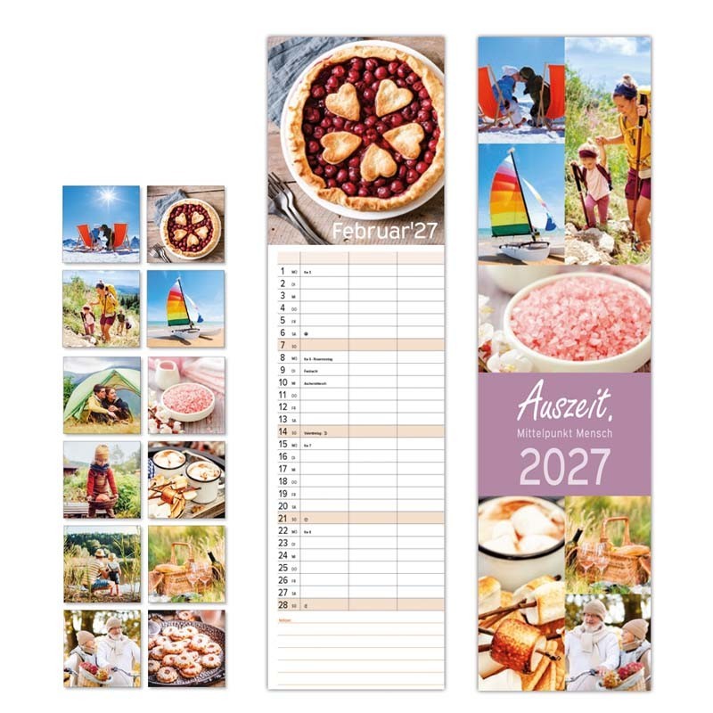 Großer Streifenkalender "Auszeit"