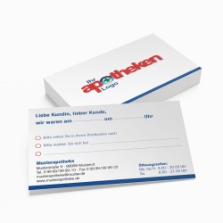 Botenservice-Karte – persönliche Infos zur Lieferung