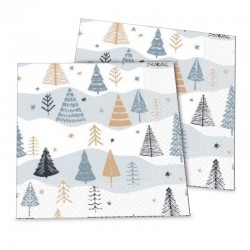 Serviette "Tannenbäume"