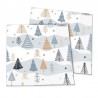 Serviette "Tannenbäume"