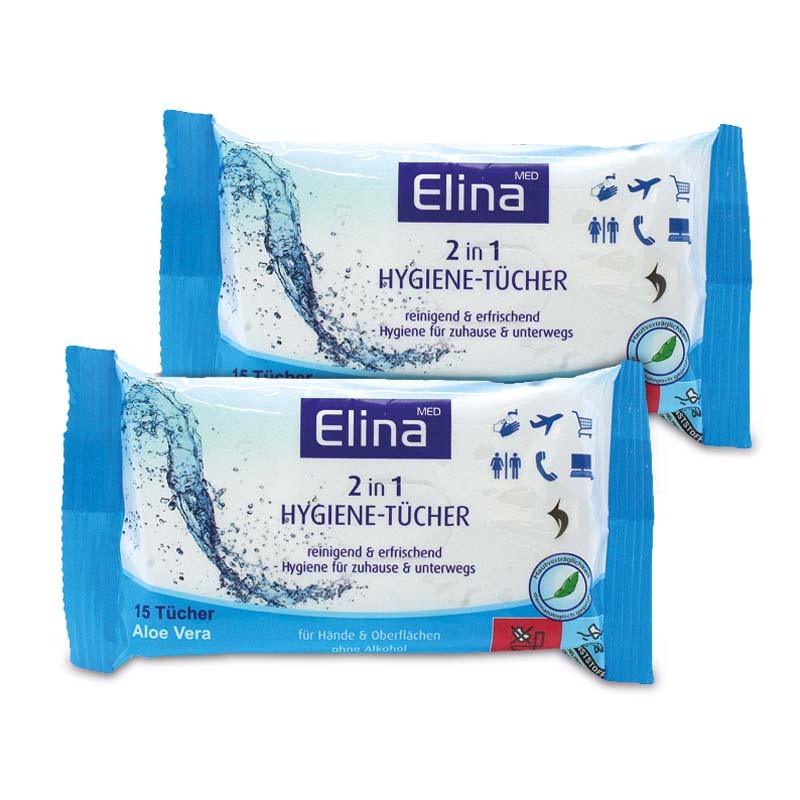 Hygiene-Tücher 2in1